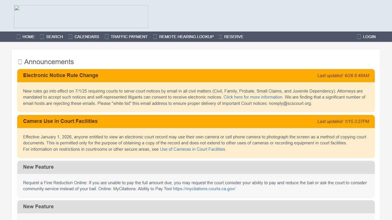 Public Portal - Superior Court of California, County of Santa Clara